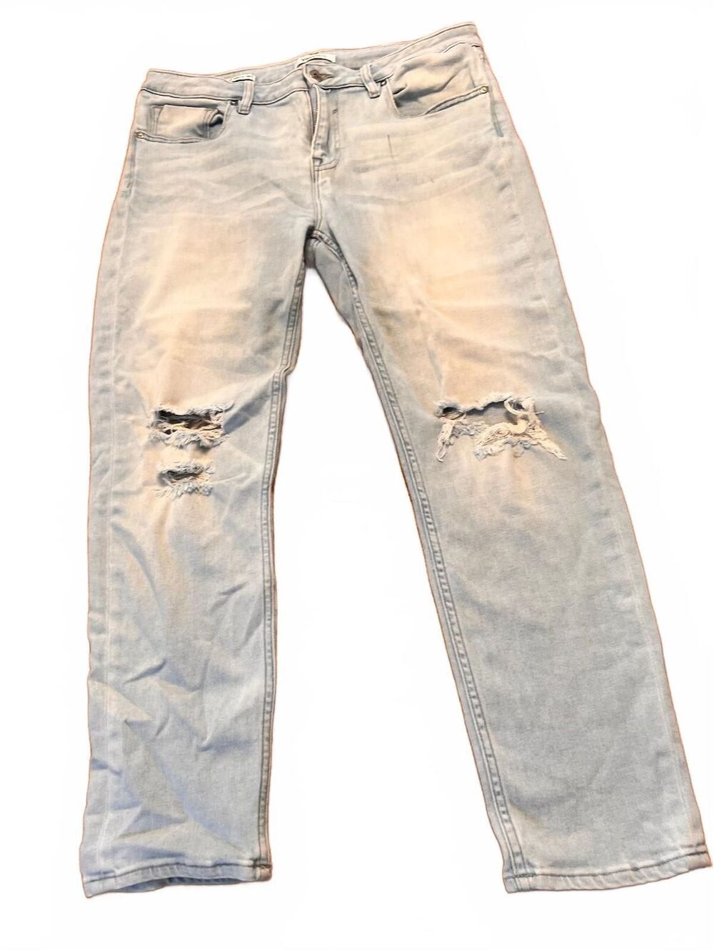 Vigoss Light Blue Distressed Denim Jeans Size 32